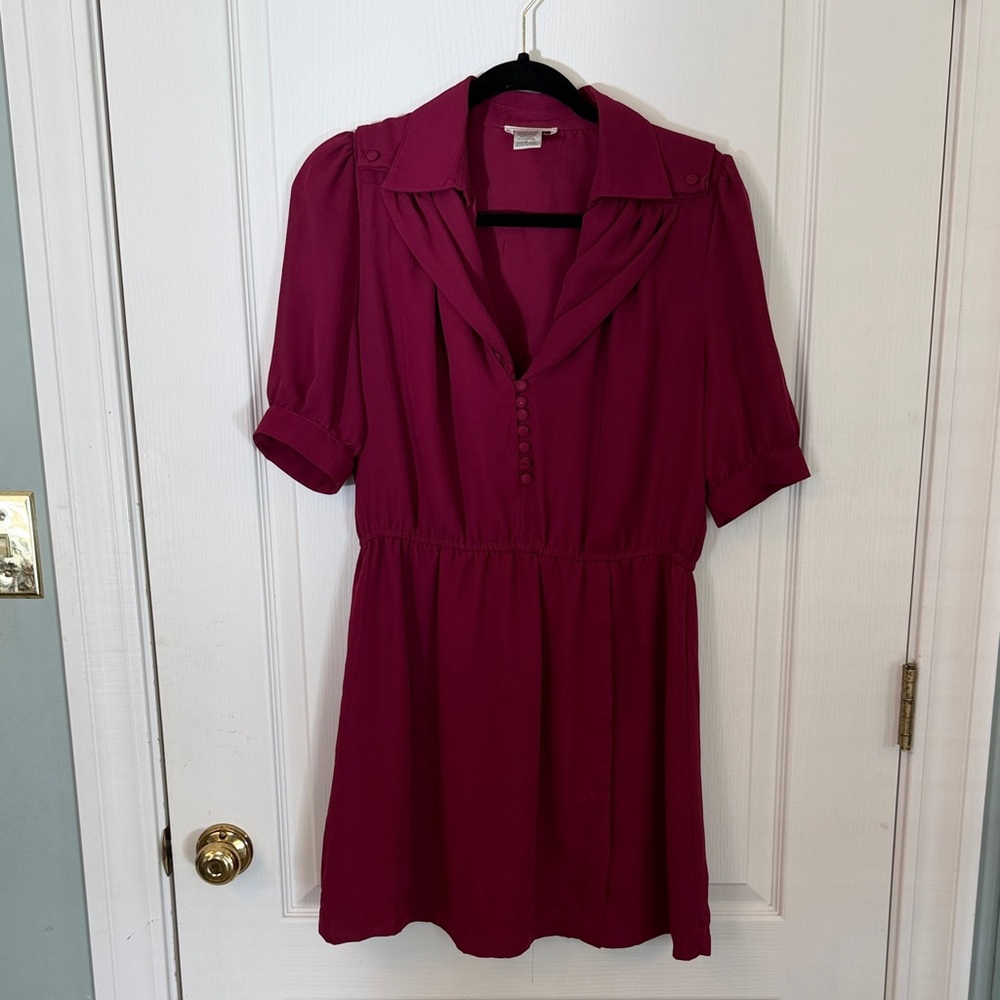 Esley Deep Red Mini Dress